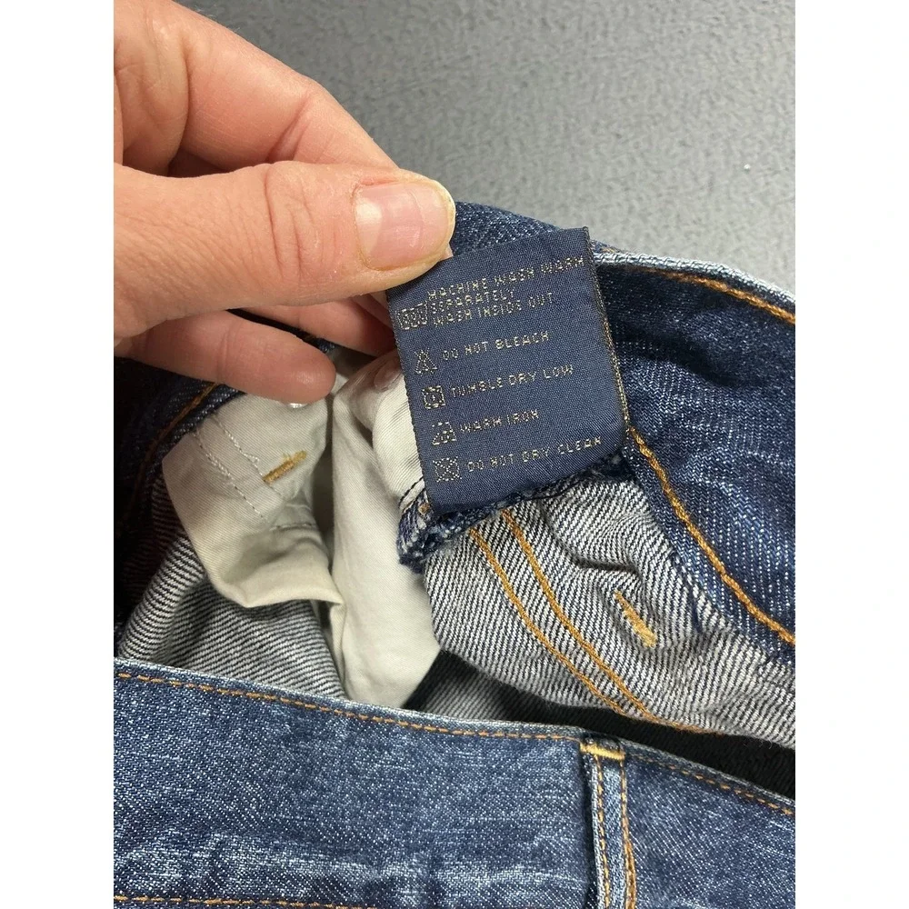 Indigo Palms Jeans Mens 35x34 Medium Wash Blue Classic Fit Straight‎ Leg Denim